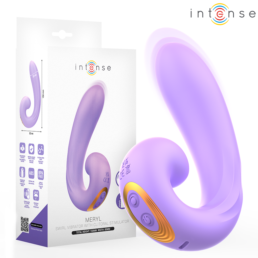 INTENSE HIGH TECH Meryl Double Vibration Stimulateur Clitorien - Aura Intime