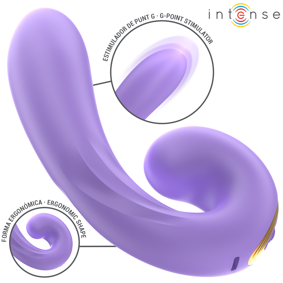 INTENSE HIGH TECH Meryl Double Vibration Stimulateur Clitorien — accessoires inclus