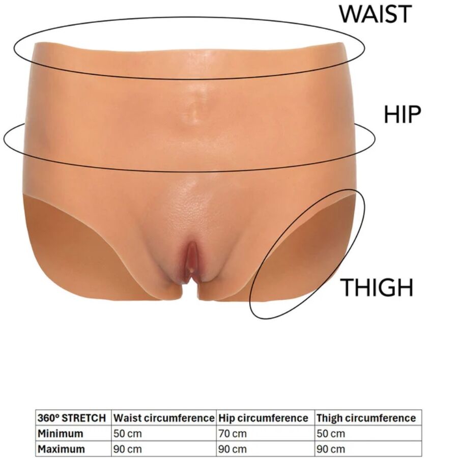 HIDDEN DESIRE Alter Ego Culotte Vagin Ouvert Taille Haute Couleur — accessoires inclus