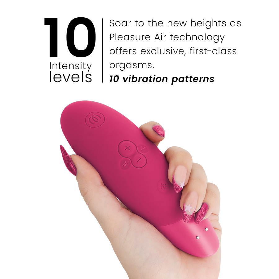 WOMANIZER Stimulateur Clitorial Améliorant Rose Vibrant — accessoires inclus