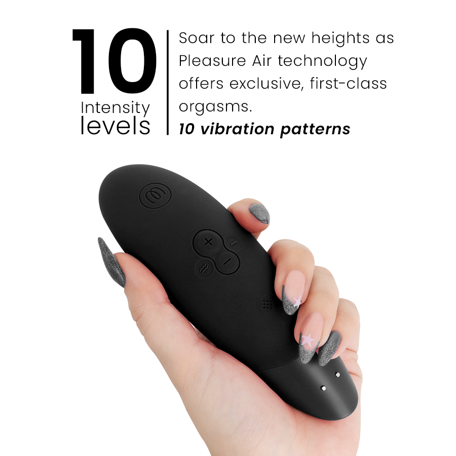 WOMANIZER Stimulateur Clitorial Noir — accessoires inclus