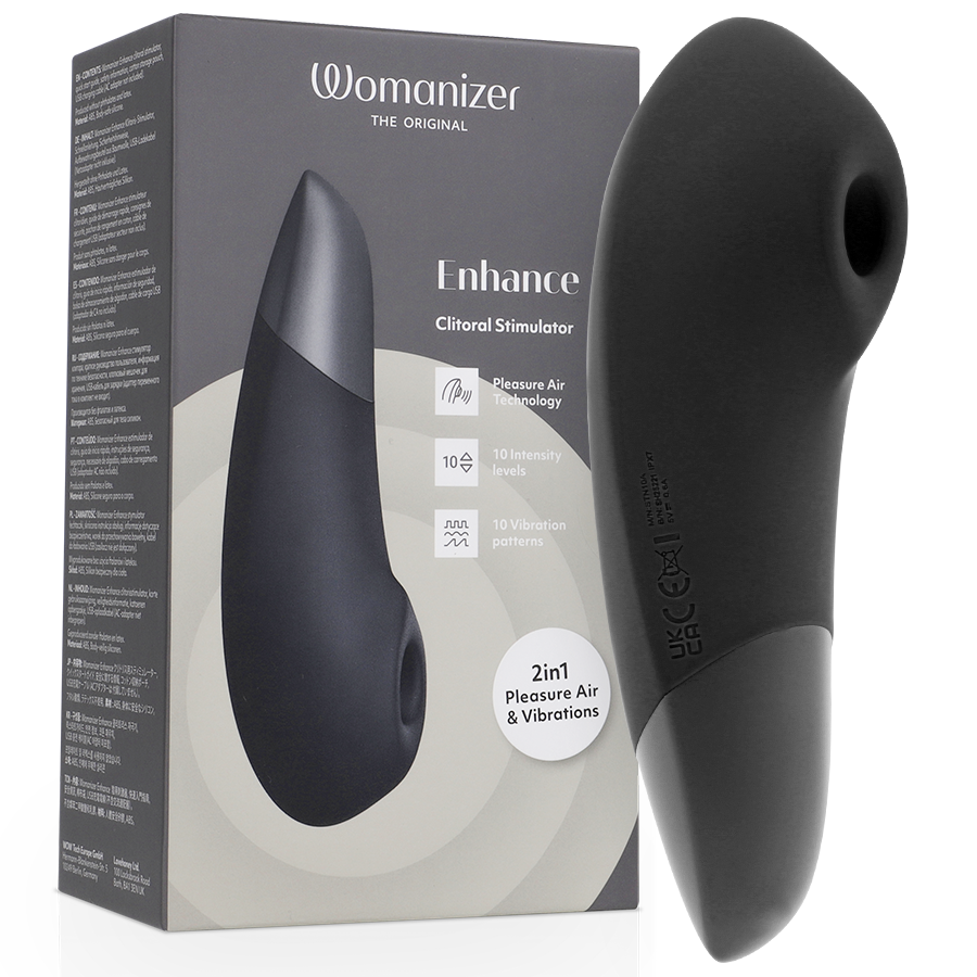 WOMANIZER Stimulateur Clitorial Noir - Aura Intime