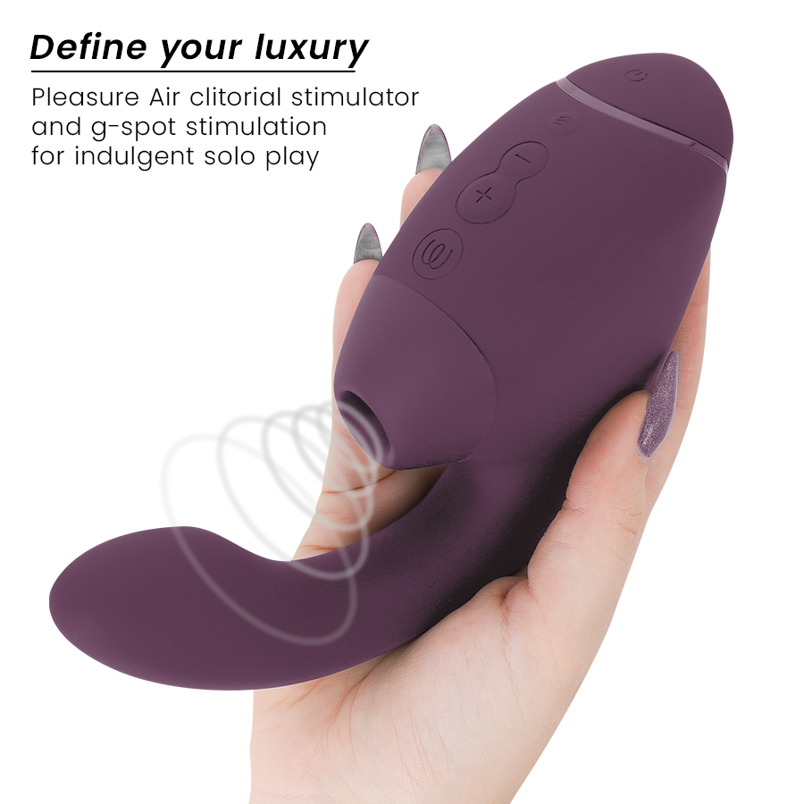 WOMANIZER Duo Next Stimulateur Clitorial Point G Double Violet Foncé — vue alternative