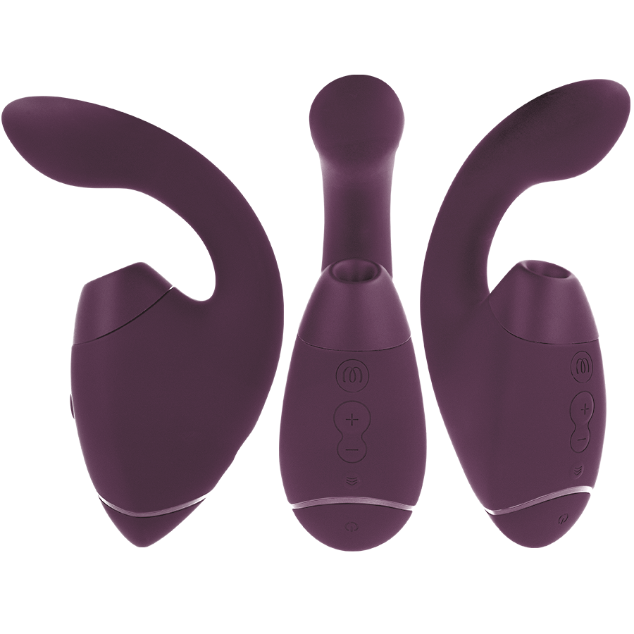 WOMANIZER Duo Next Stimulateur Clitorial Point G Double Violet Foncé — vue détaillée