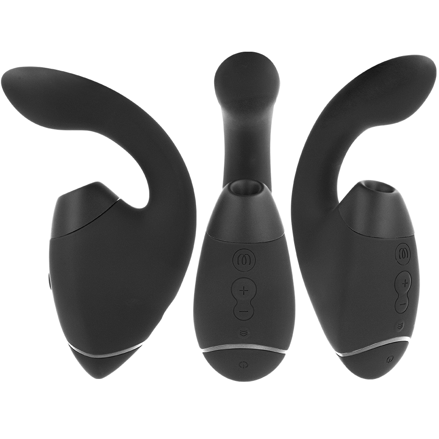WOMANIZER Duo Next Stimulateur Clitorial Point G Double Noir — vue détaillée