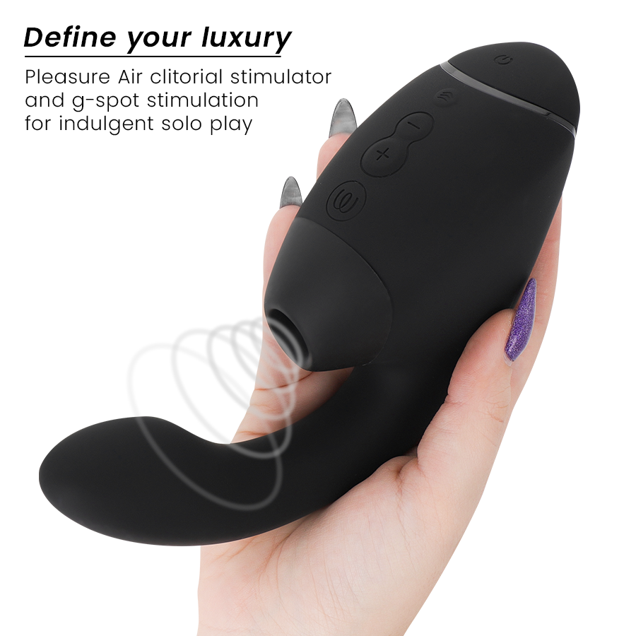 WOMANIZER Duo Next Stimulateur Clitorial Point G Double Noir — vue alternative