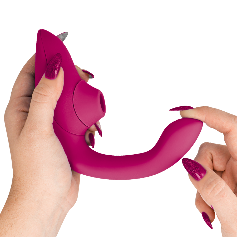 WOMANIZER Vibrateur Stimulateur Blend Rabbit Rose Vibrant — vue arrière