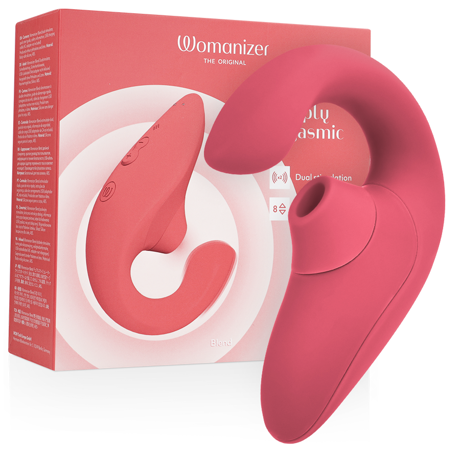 WOMANIZER Vibrateur Stimulateur Blend Rabbit Rose Vibrante - Aura Intime
