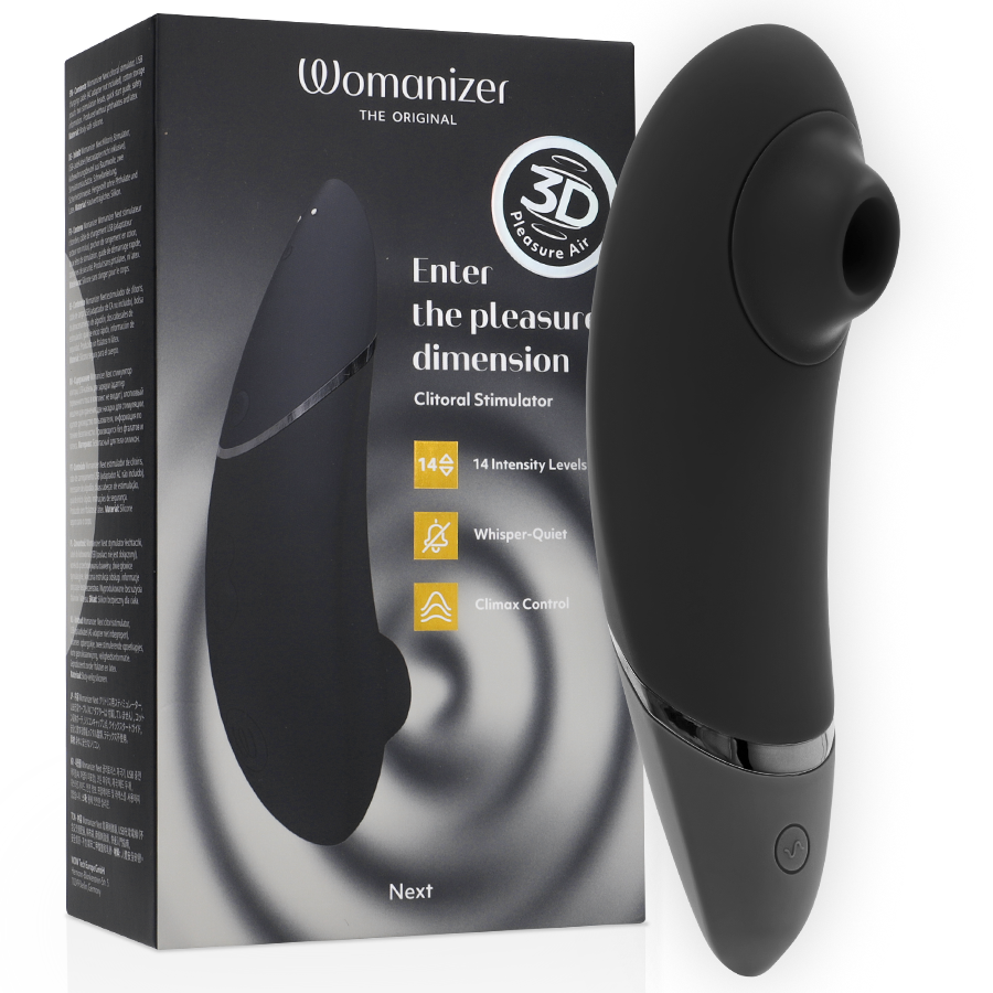 WOMANIZER Stimulateur Clitorial Noir - Aura Intime