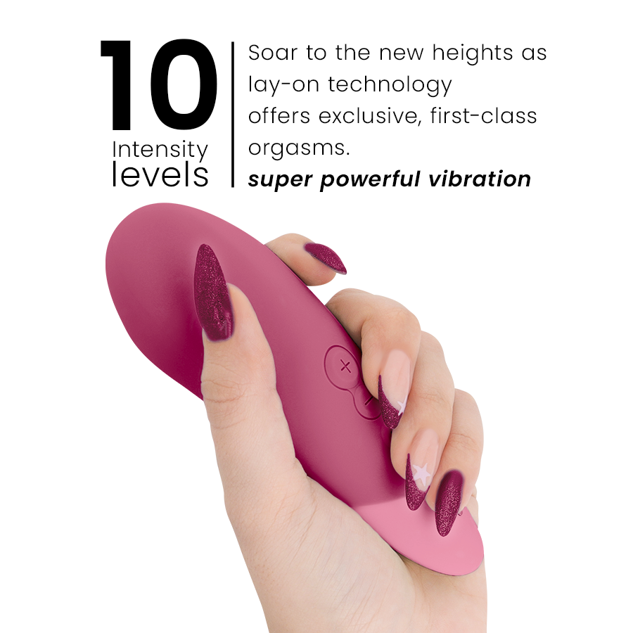 WOMANIZER Vibrateur Silencieux Vibe Lay-On Rose Foyer — accessoires inclus