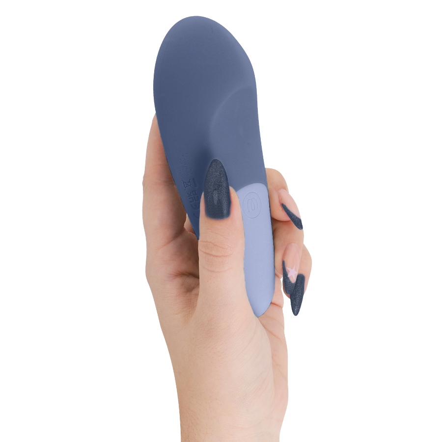 WOMANIZER Vibe Lay-On Vibrateur Silencieux Bleu Foncé — vue arrière