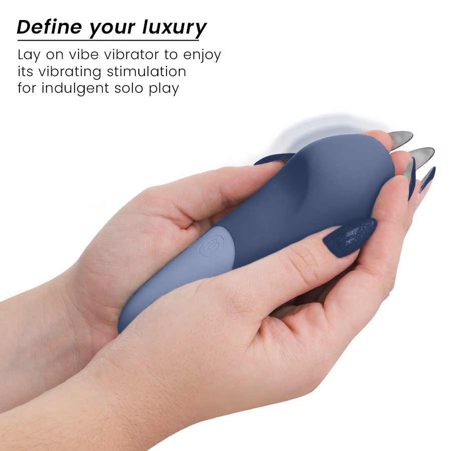 WOMANIZER Vibe Lay-On Vibrateur Silencieux Bleu Foncé — vue alternative