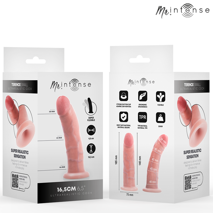 MR INTENSE - Petit Godemichet Terence 16,5 Cm -Ø- 4,6 Cm