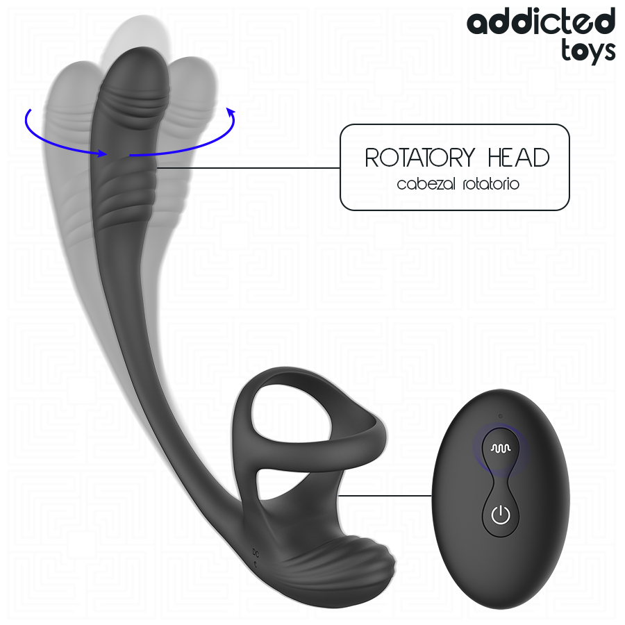 ADDICTED TOYS Plug Anal Vibration, Ondulation À 360° Stimulateur Testic... — vue détaillée