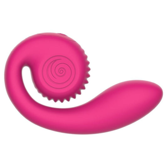 SNAIL VIBE Gizi Lite Vibrateur Rose Double Point G Clitorial - Aura Intime