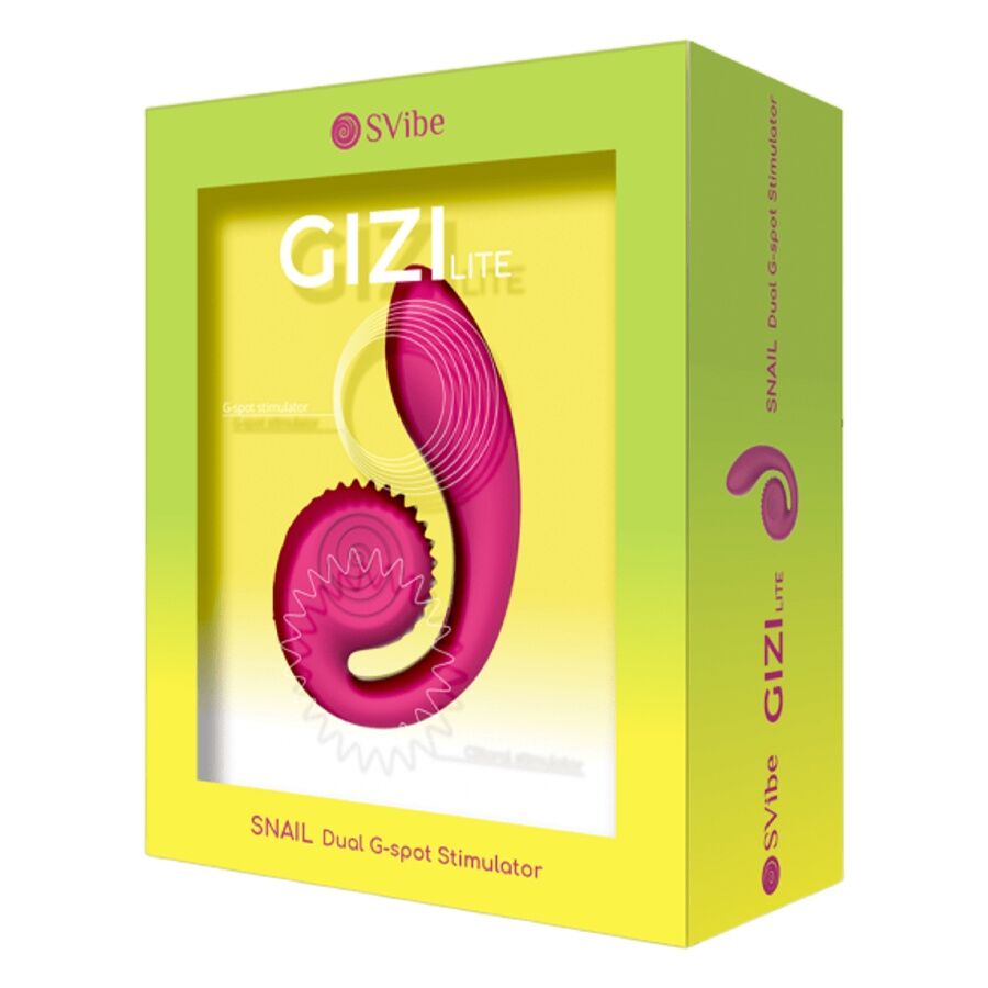 SNAIL VIBE Gizi Lite Vibrateur Rose Double Point G Clitorial — vue arrière