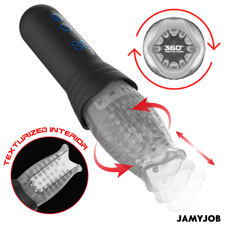 JAMYJOB Masturbateur Blow-R Mouvement Poussée Rotation — vue détaillée
