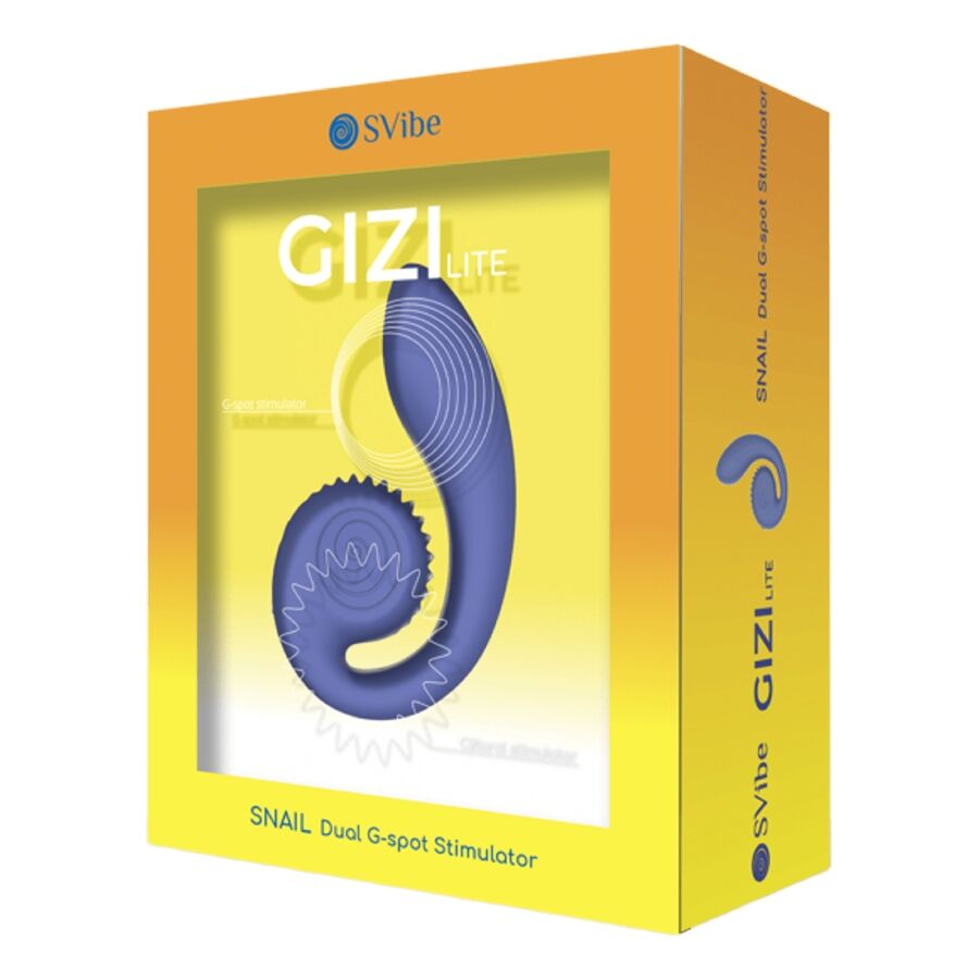 SNAIL VIBE Gizi Lite Vibrateur Violet Double Point G Clitorial — vue arrière