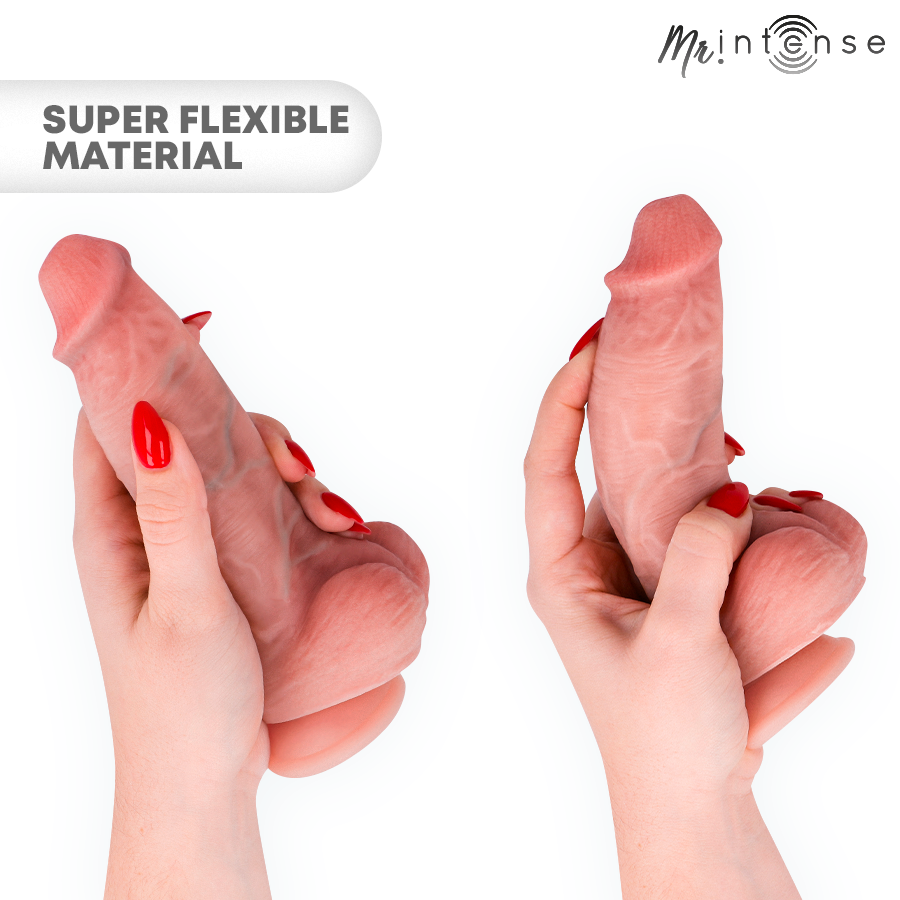 MR. INTENSE DILDOS PETIT GODEMICHET SPENCER SILICONE 19 CM -Ø- 4,5 CM — vue détaillée