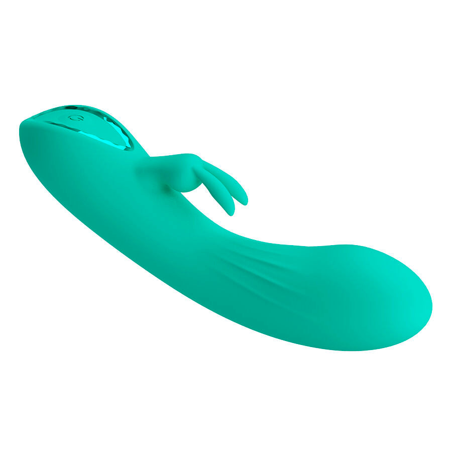 PRETTY LOVE FLIRTATION Dj Stick Vibrateur G-Spot Turquoise — accessoires inclus
