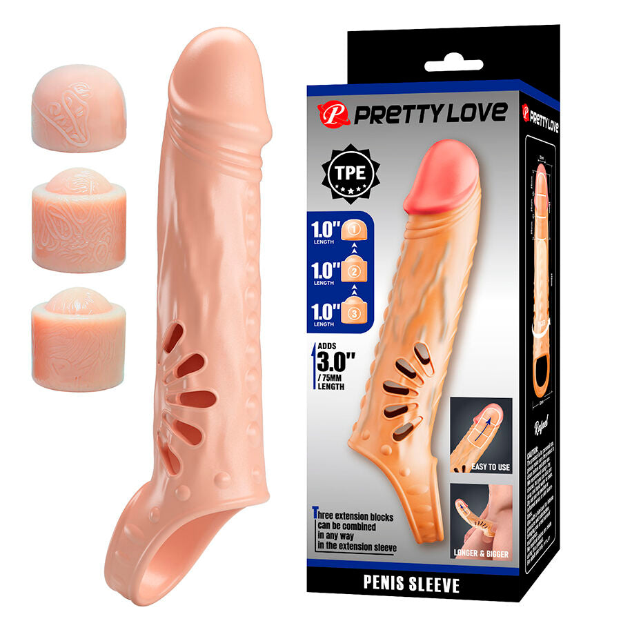 PRETTY LOVE MALE MANCHON PÉNIS EXTENSIONS - Aura Intime