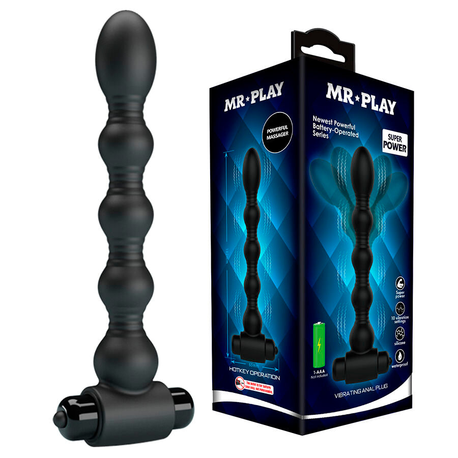 MR PLAY MASSEUR PLUG ANAL VIBRANT - Aura Intime