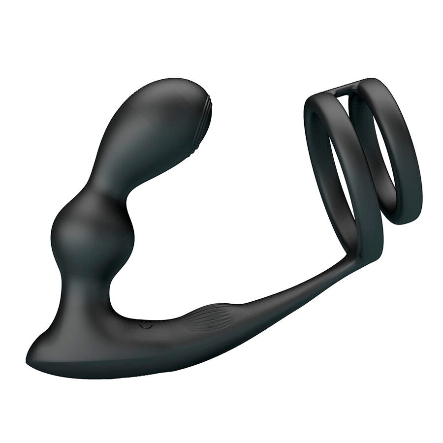 MR PLAY PLUG ANAL VIBRANT ANNEAU PÉNIS TÉLÉCOMMANDE — vue arrière