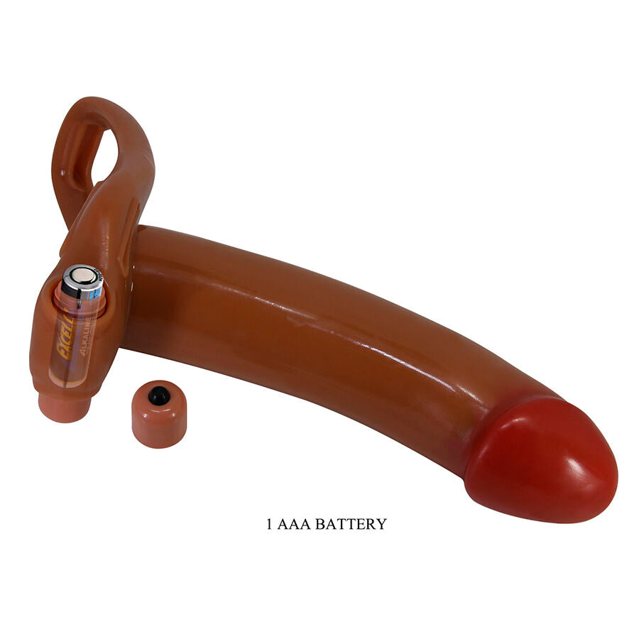 PRETTY LOVE MALE BRADDEN STRAP-ON VIBRANT — accessoires inclus