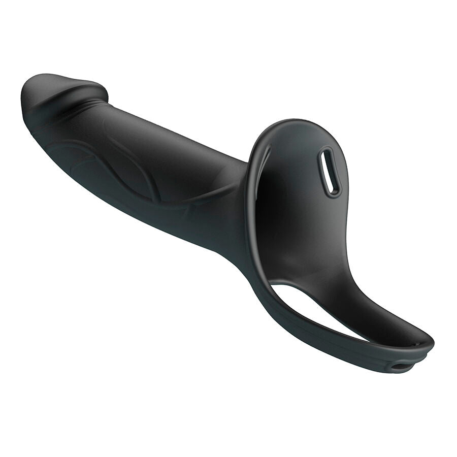 PRETTY LOVE MALE LANDON BLACK STRAP-ON VIBRANT — vue alternative