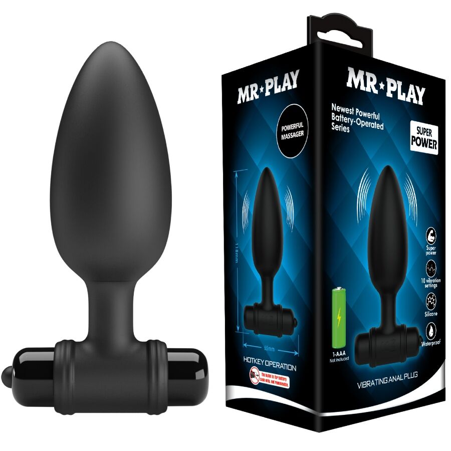 MR PLAY PLUG ANAL SUPER POWERAVEC VIBRATION - Aura Intime