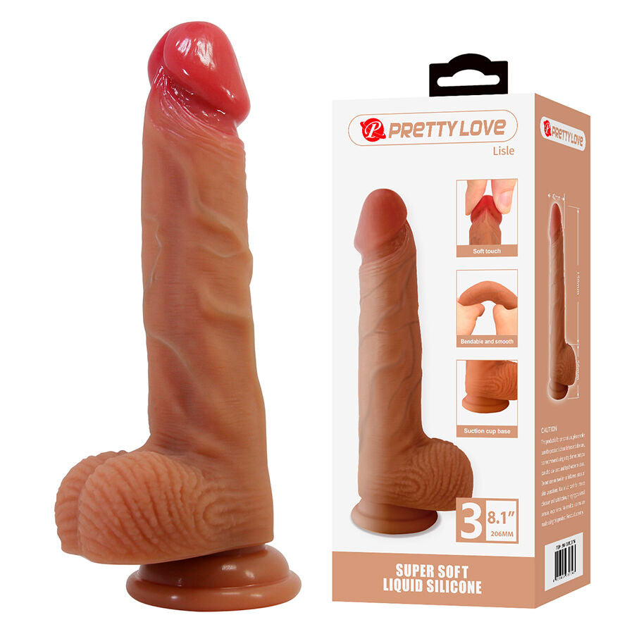 PRETTY LOVE HIGH GRADE LISLE GODE RÉALISTE VENTOUSE 20,6 CM -Ø- 4,2 CM - Aura Intime