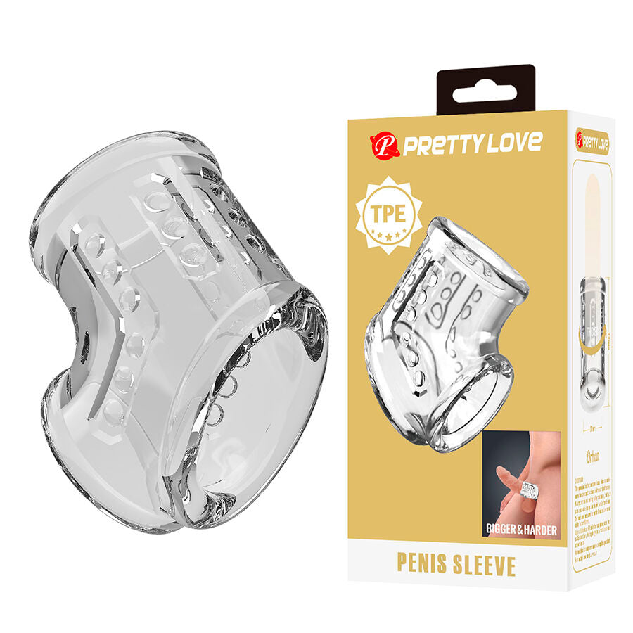 PRETTY LOVE - Short and Transparent Penis Sleeve
