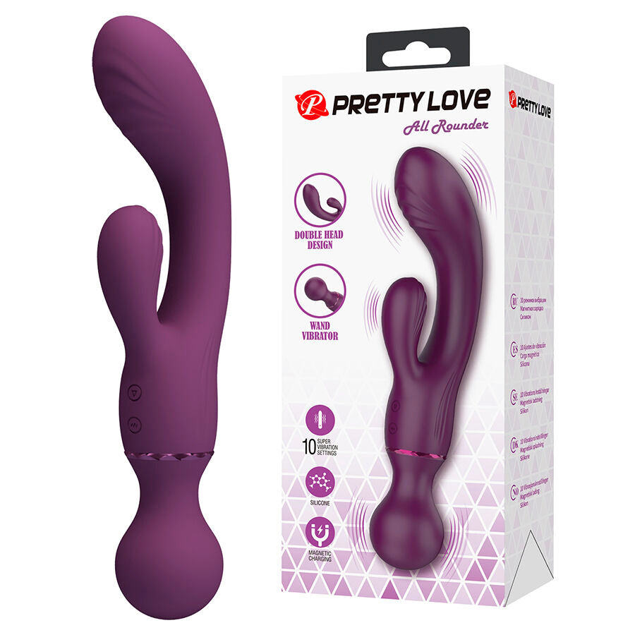 PRETTY LOVE FLIRTATION Vibrateur Point G Violet Polyvalent - Aura Intime