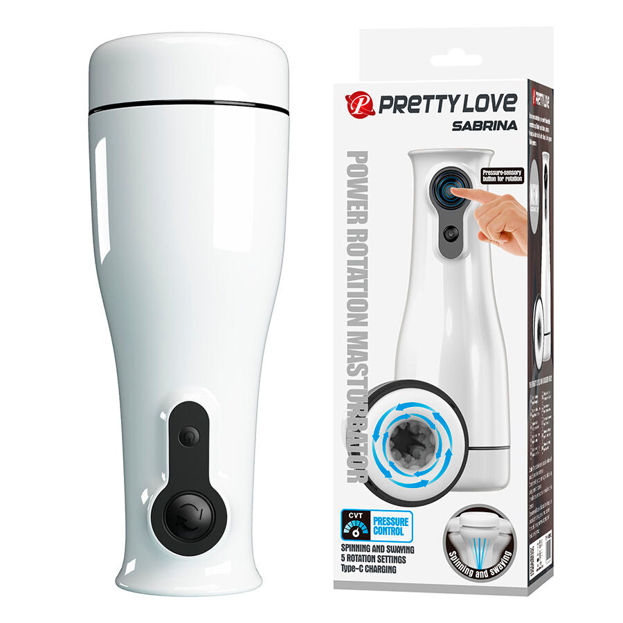 PRETTY LOVE MALE Sabrina Masturbateur Masculin Rotatif À Bascule - Aura Intime