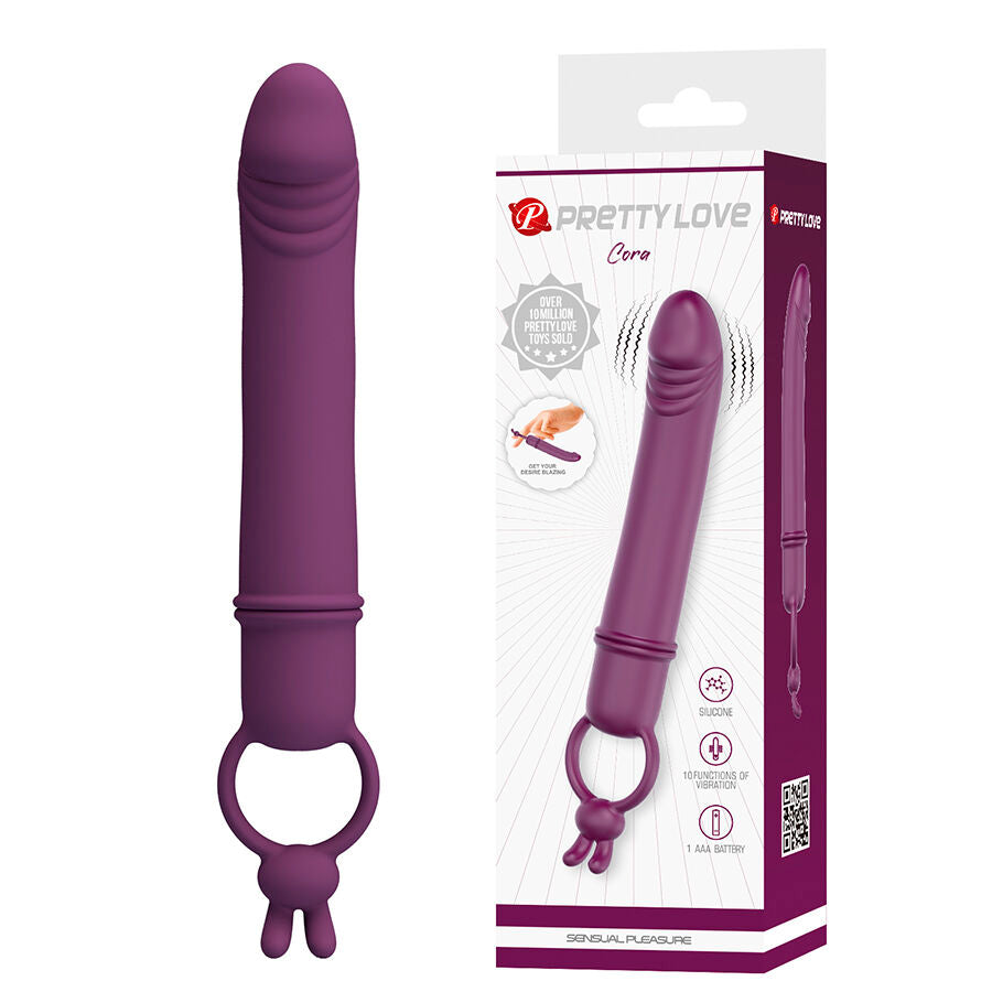 PRETTY LOVE FLIRTATION Cora Vibrateur Forme Pénis Anneau Résistance - Aura Intime