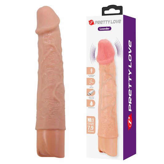 PRETTY LOVE HIGH GRADE LEANDER VIBRATEUR FLEXIBLE RÉALISTE LEVIER - Aura Intime
