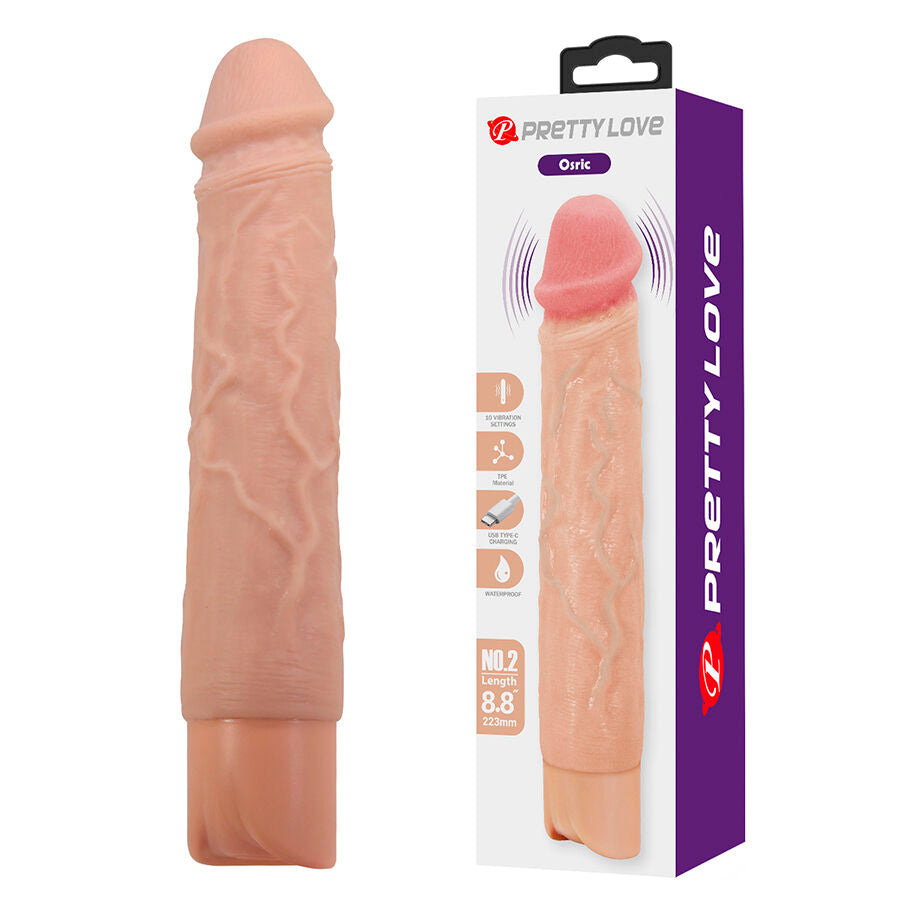 PRETTY LOVE HIGH GRADE OSRIC VIBRATEUR FLEXIBLE RÉALISTE - Aura Intime