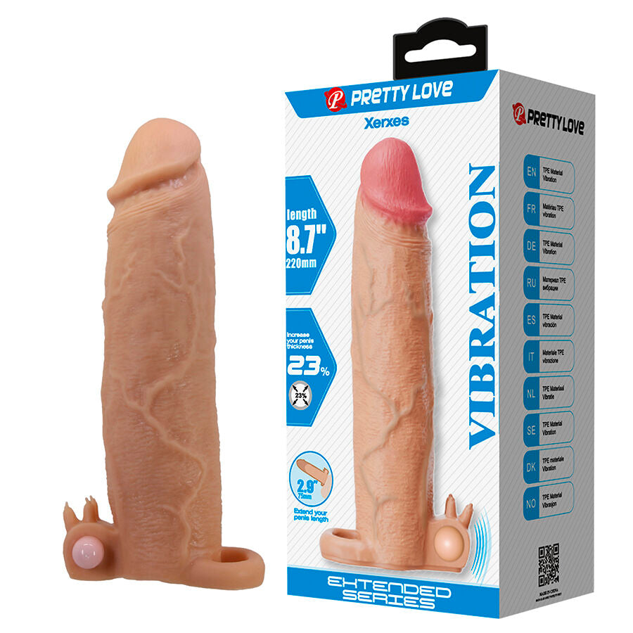PRETTY LOVE MALE XERXES MANCHON PÉNIS STIMULATEUR CLITORIAL VIBRATION - Aura Intime