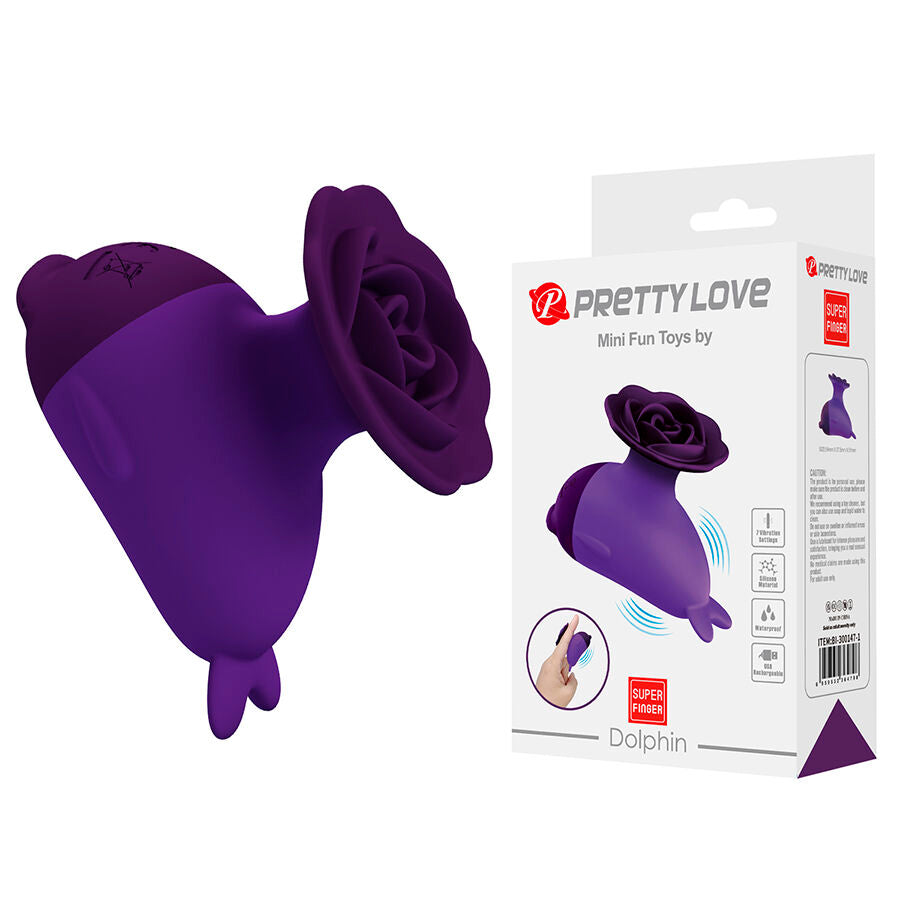 PRETTY LOVE FLIRTATION Dolphin Mini Vibrateur Clip - Aura Intime