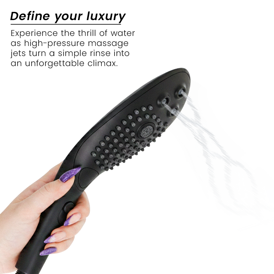 WOMANIZER Pommeau Douche Stimulant Clitorial Wave Noir — vue alternative