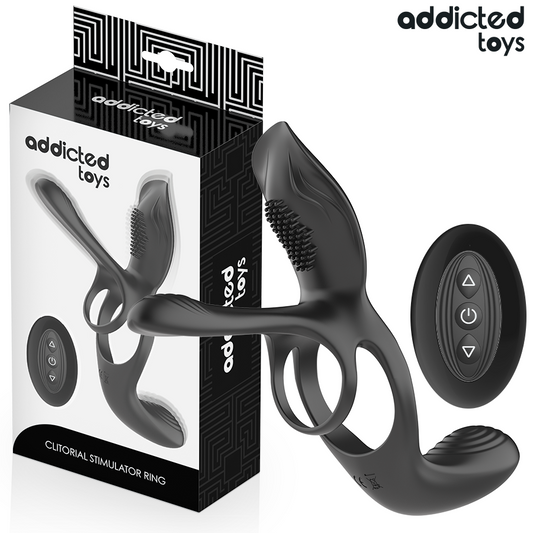 ADDICTED TOYS Anneau Double Pénis Stimulateur Clitorial - Aura Intime