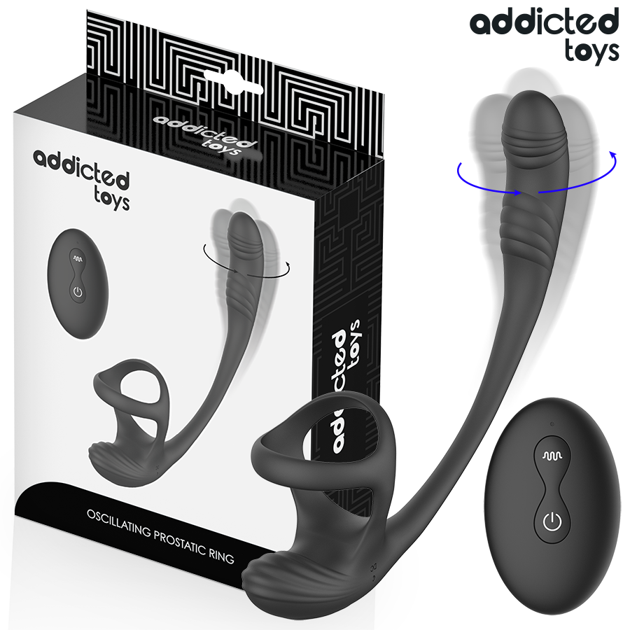 ADDICTED TOYS Plug Anal Vibration, Ondulation À 360° Stimulateur Testic... - Aura Intime
