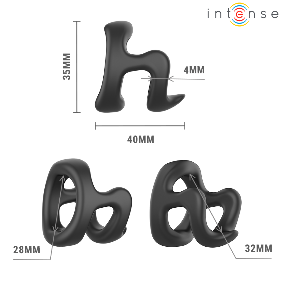 INTENSE FOR HIM CHARLES ANNEAU PÉNIS RÉGLABLE MODÈLE 11 — accessoires inclus