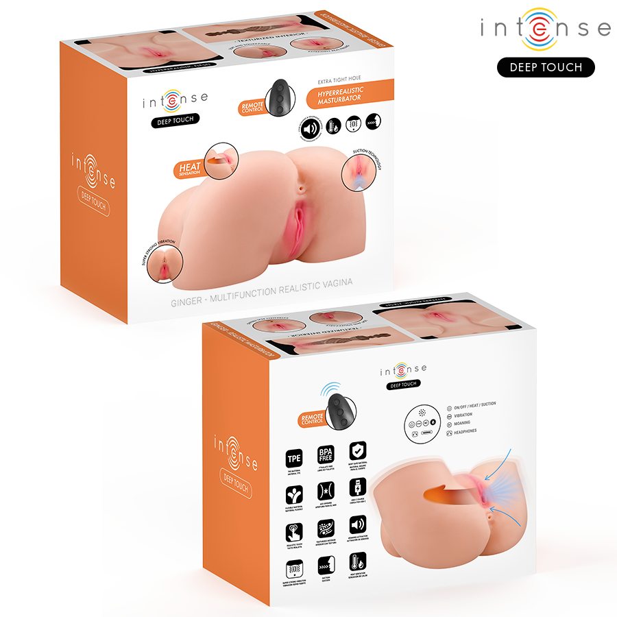 INTENSE BODIES & MASTURBATORS Masturbateur Vaginal Ginger Succion, Chaleur, Vibration E... — vue alternative