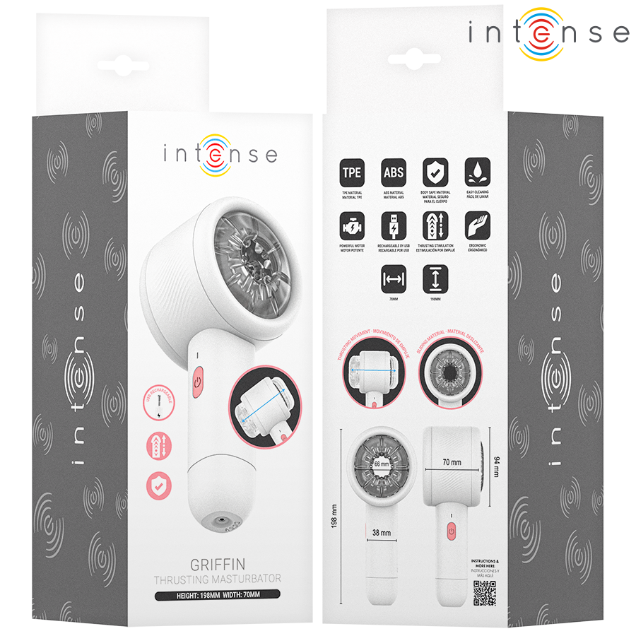 INTENSE FOR HIM Masturbateur Griffin Poussée Avancée — vue arrière