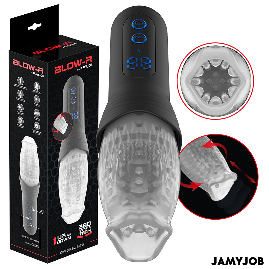 JAMYJOB Masturbateur Blow-R Mouvement Poussée Rotation - Aura Intime