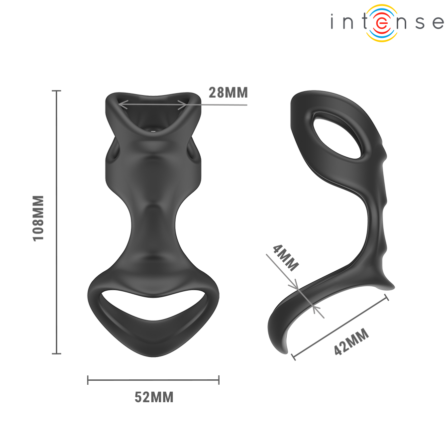 INTENSE FOR HIM LIAM ANNEAU PÉNIS MODÈLE 7 — accessoires inclus