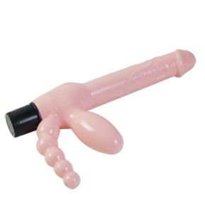 BAILE Harnais Sans Corde Tpr Vibration Stimulation Anal 25.4 Cm - Aura Intime