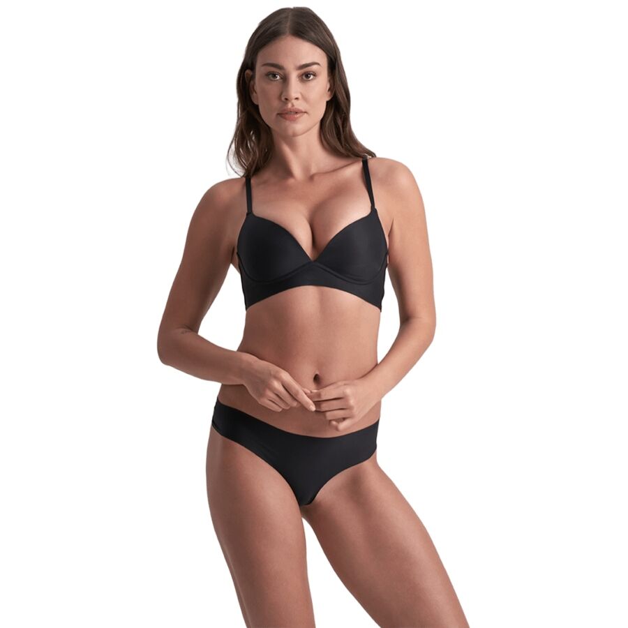 BYE BRA - UNDERWEAR PACK 2 TANGAS INVISIBLES BEIGE Y NEGRO TALLA M — accessoires inclus
