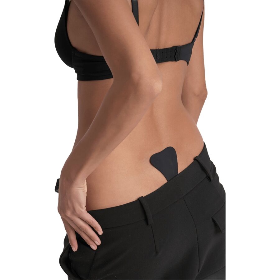 BYE BRA - UNDERWEAR Tanga Adhesivo Negro Talla Única — vue détaillée